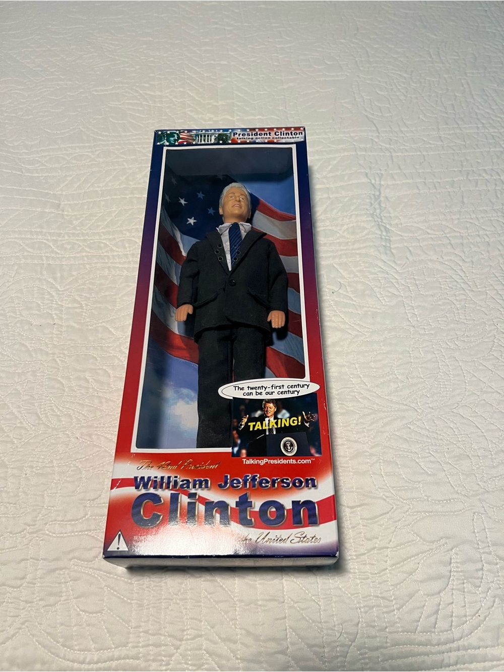 William Jefferson Clinton Talking Doll New in Box